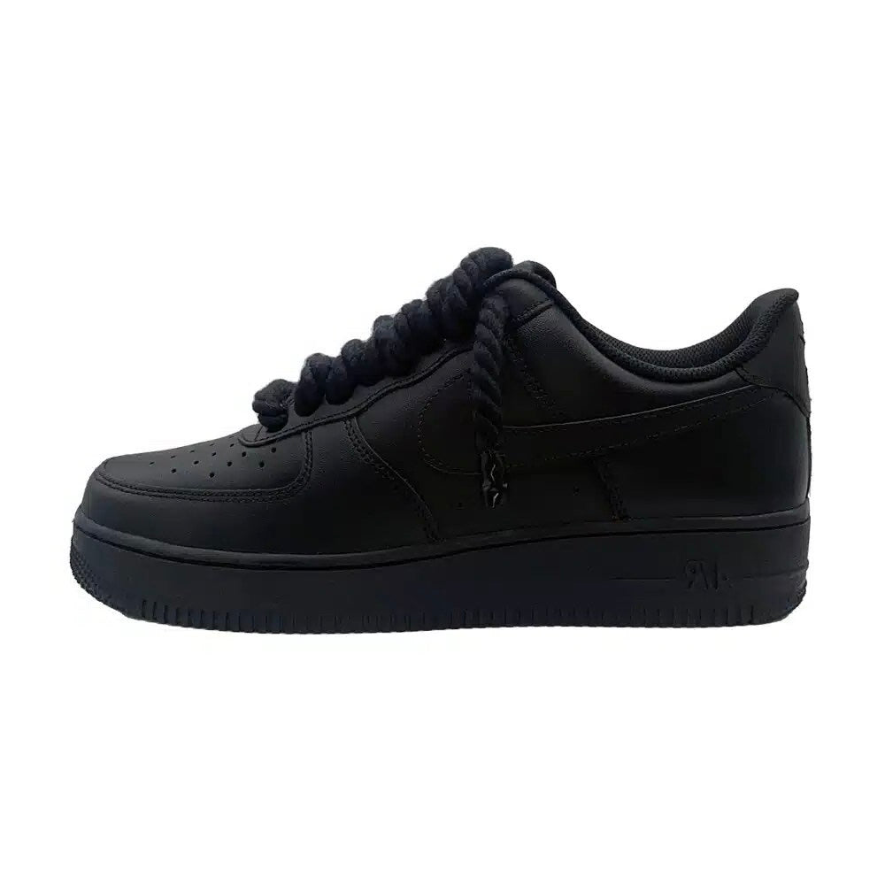 Air force Black Rope Laces - black